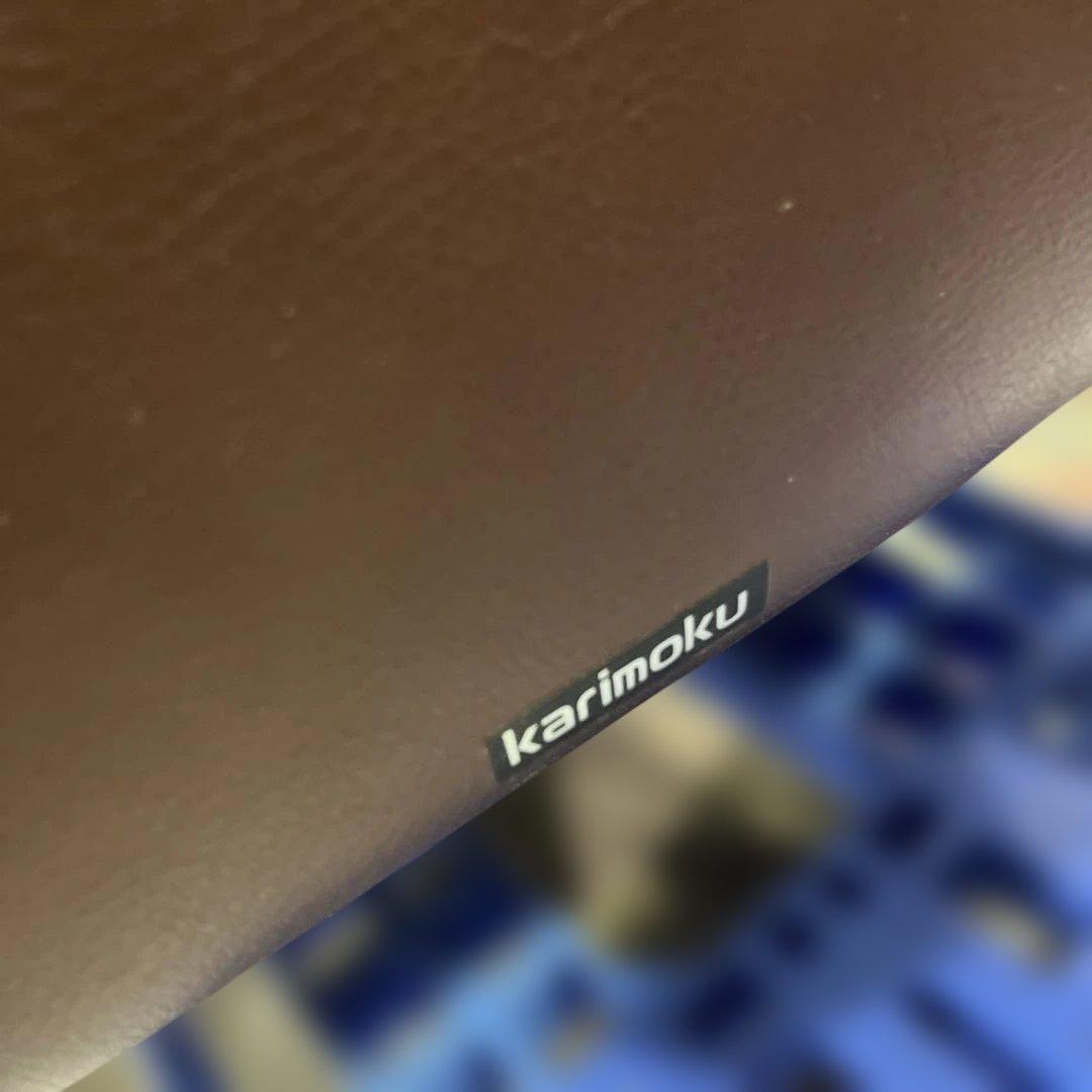 【karimoku】◆1Pソファ◇ブラウン◆程度良好◇