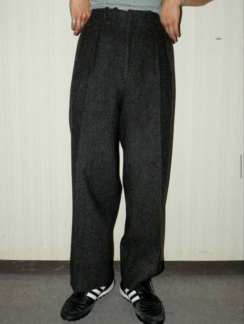 パンツ MAATEE&SONS 25aw JEFFERLY TWEED Darkmix2