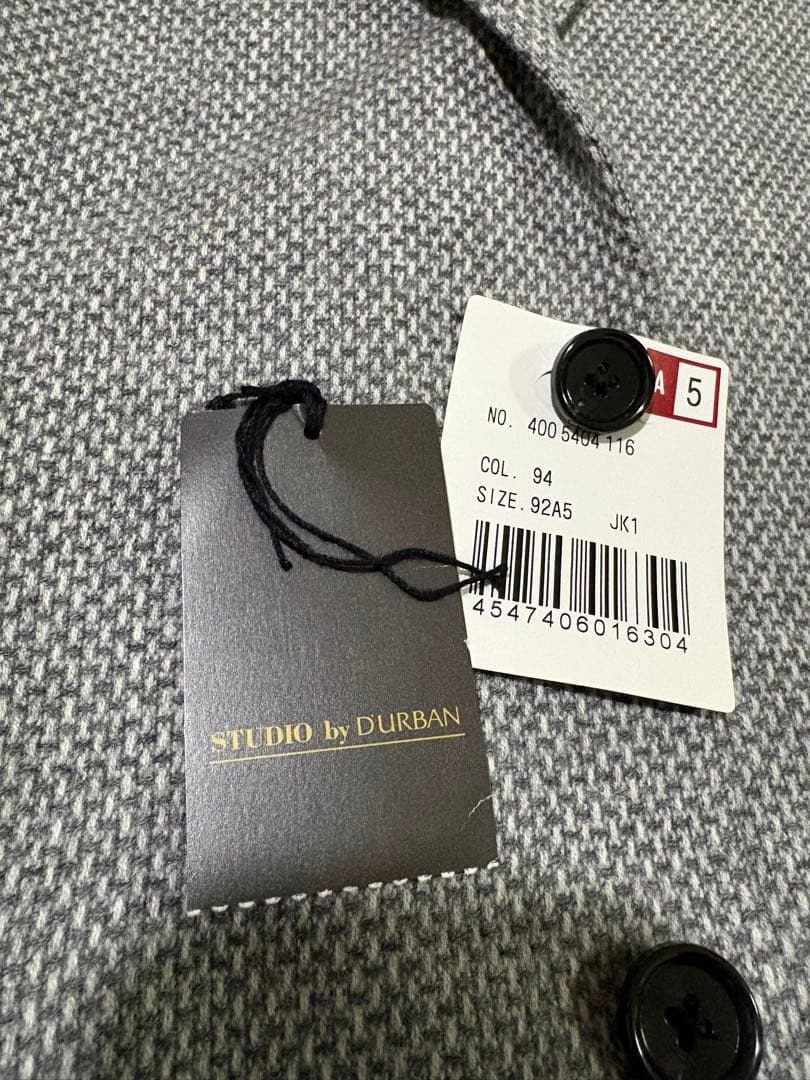 未使用　ダーバン　ウールツイード　テーラードジャケット A5