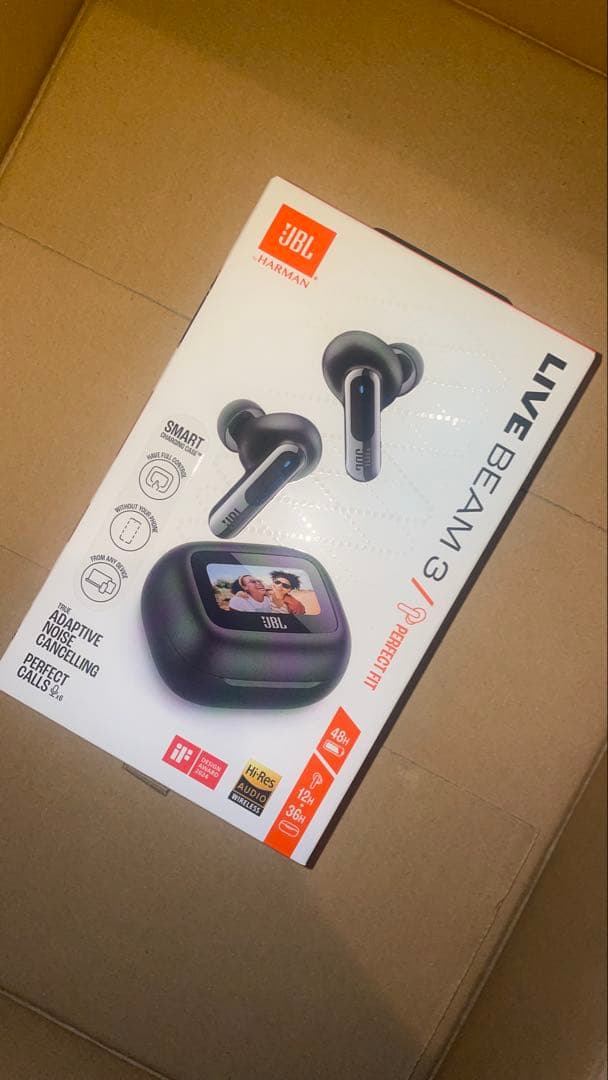 JBL LIVE BEAM 3 black　ワイヤレスイヤホン　 新品未開封