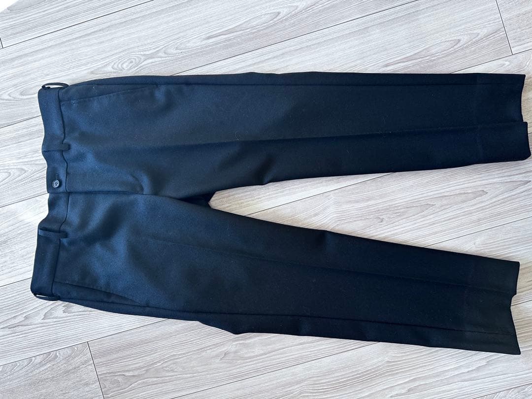 【値下げ】コムデギャルソンオムプリュス　黒 ウールスラックス スリムフィット S