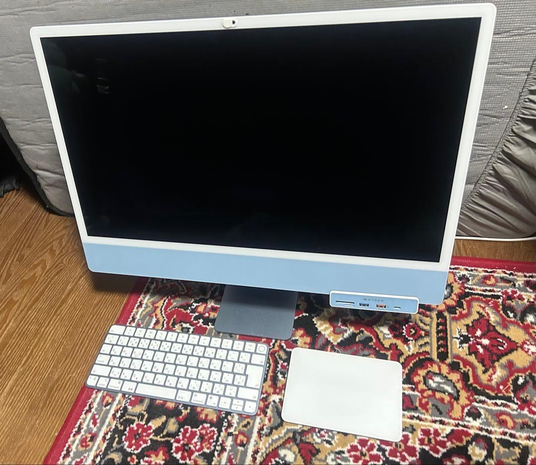 iMac(2021) M1 16GB 1TB ブルー USBハブ付き