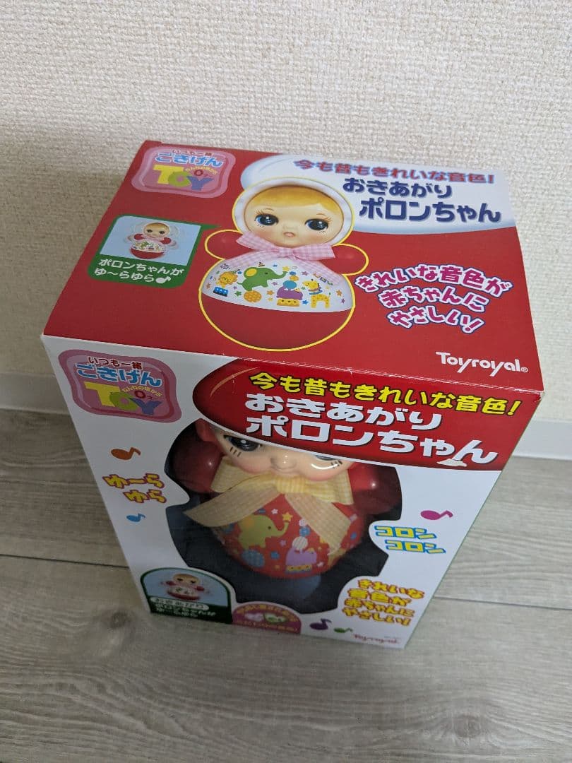 【美品希少】おきあがりポロンちゃん 27cm レッド(1コ入)