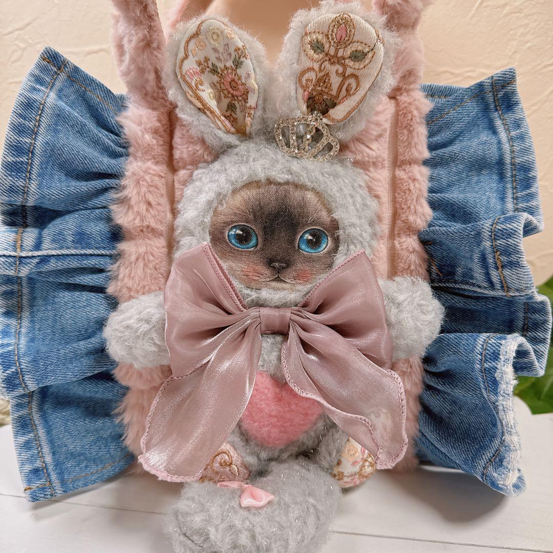 ☆*☆様 コヤンイサムチョン♡うさクラウディちゃんデニムリメイクトートバッグ！ポ