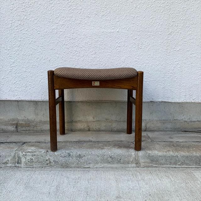 オールド日進木工｜ヴィンテージ｜オークフレーム｜スツール｜①｜