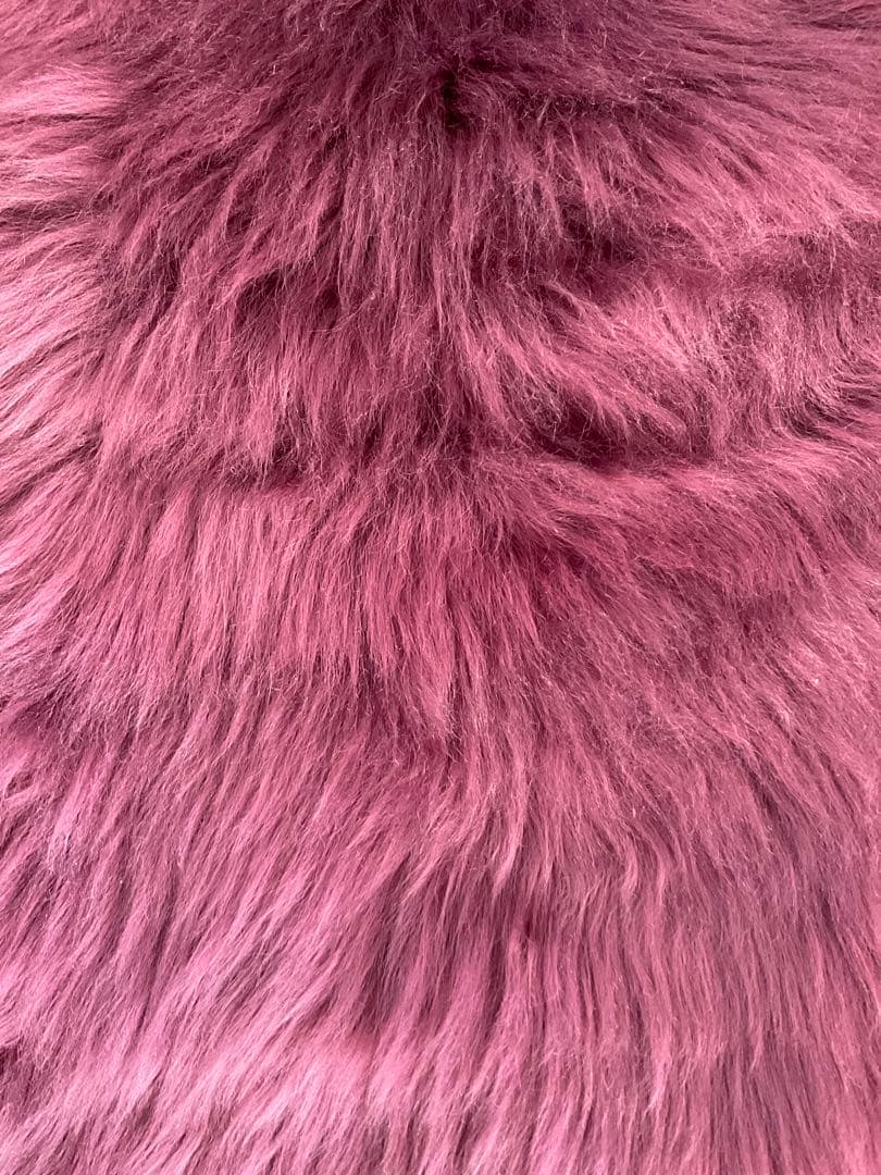 ムートンラグ 2個セット高級 厚手 リアルファー　60x117cm 未使用に近い