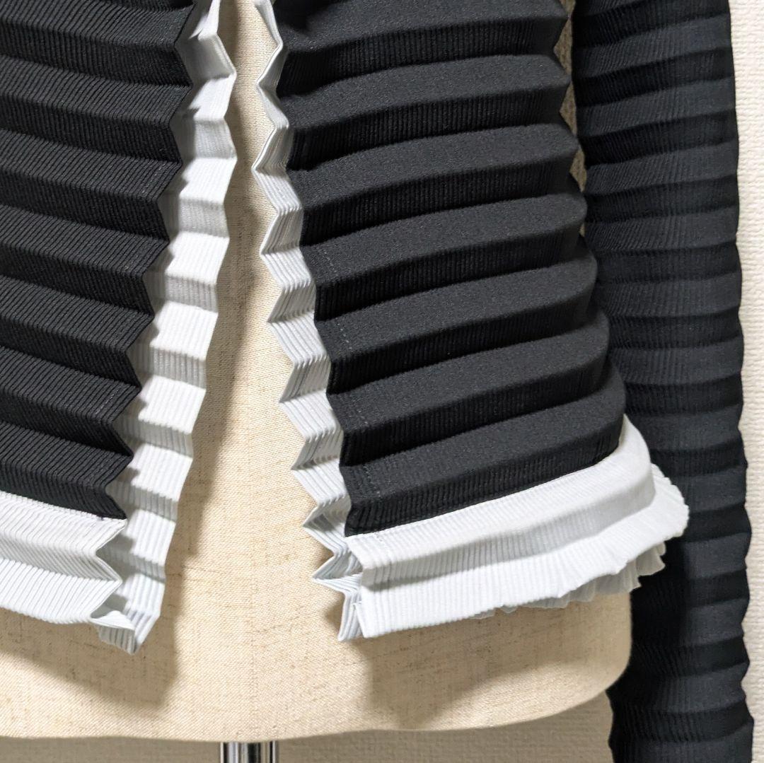 イッセイミヤケ　立体プリーツ　レイヤード　シャツジャケット　プリーツプリーズ