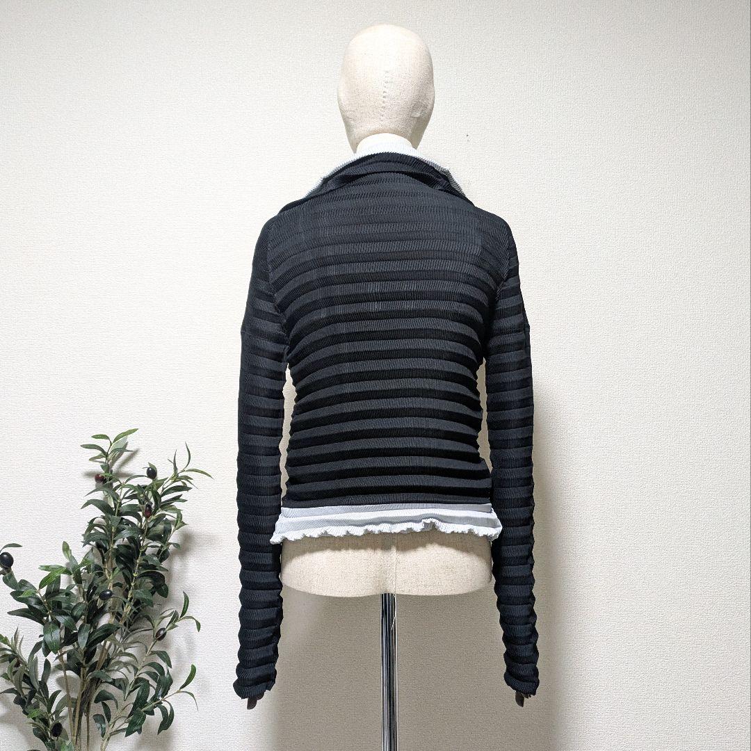 イッセイミヤケ　立体プリーツ　レイヤード　シャツジャケット　プリーツプリーズ