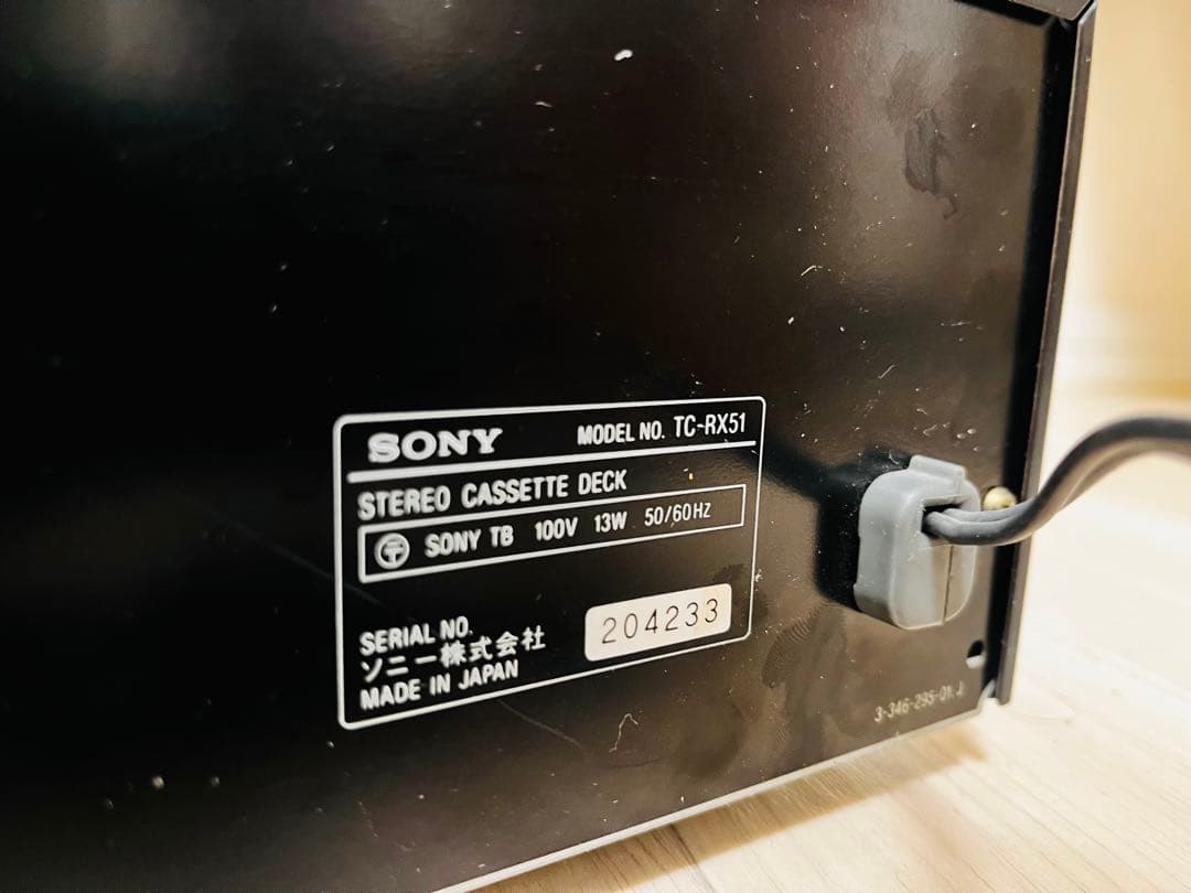 SONY TC-RX51カセットデッキ
