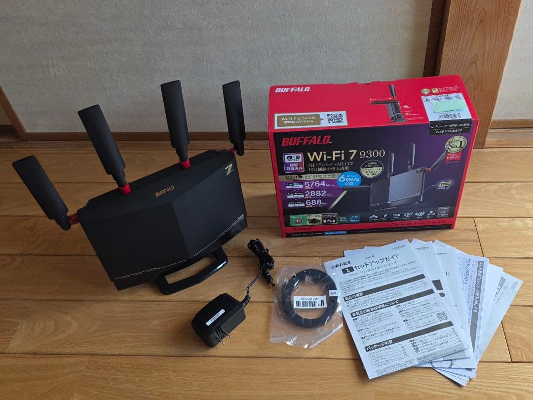 BUFFALO WXR-9300BE6P Wi-Fi7 美品 CAT8付