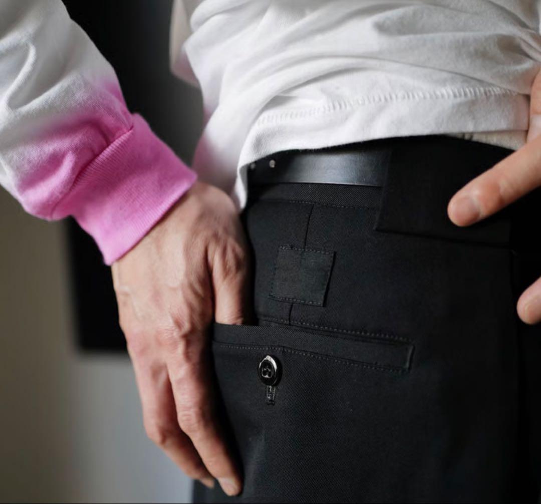 パンツ [anytee] Officer Pants_Black Gabardine L