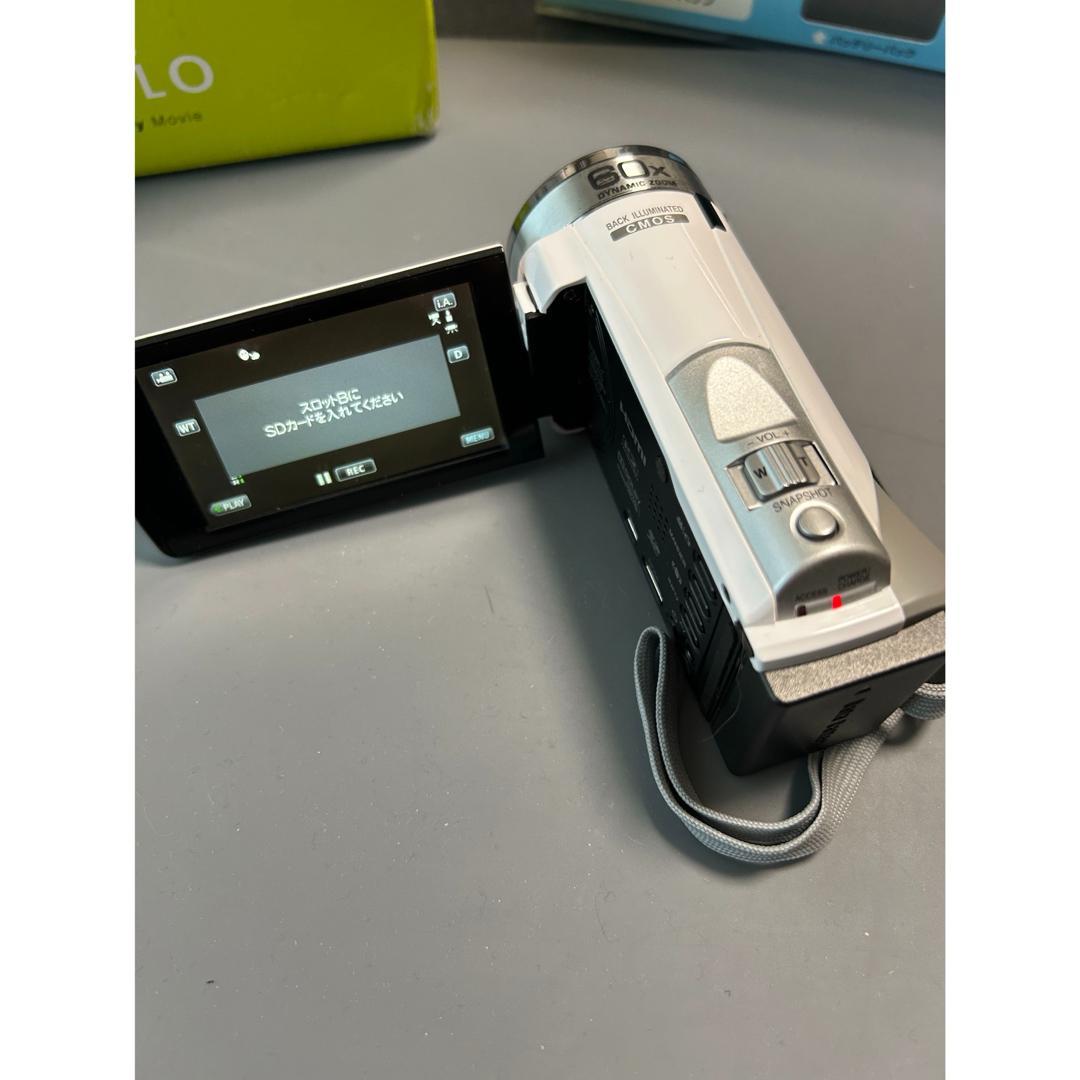 美品　JVC ケンウッド　ビデオカメラ　GZ-HM133-W　動作確認済み