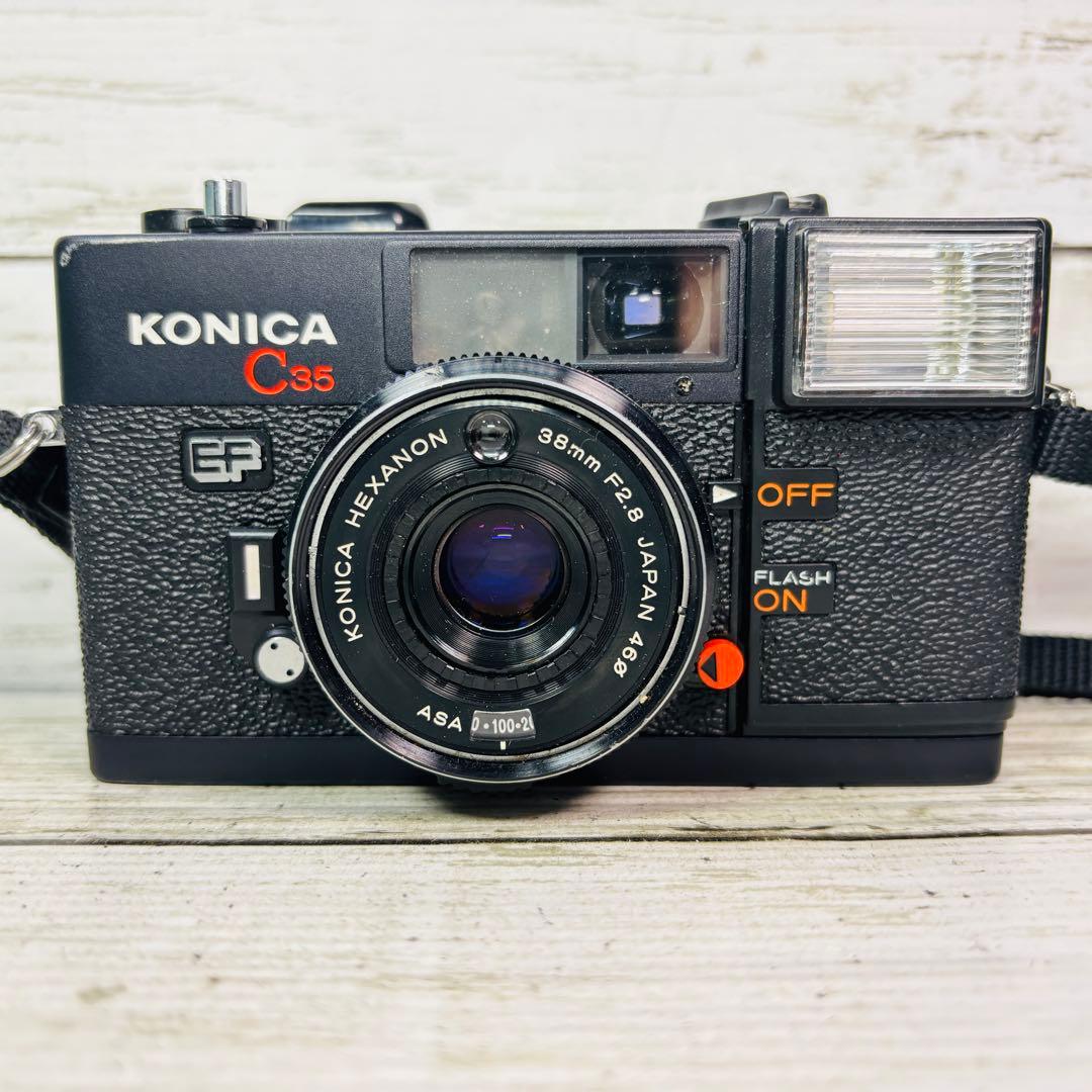 【動作良好】KONICA フィルムカメラ C35 EF