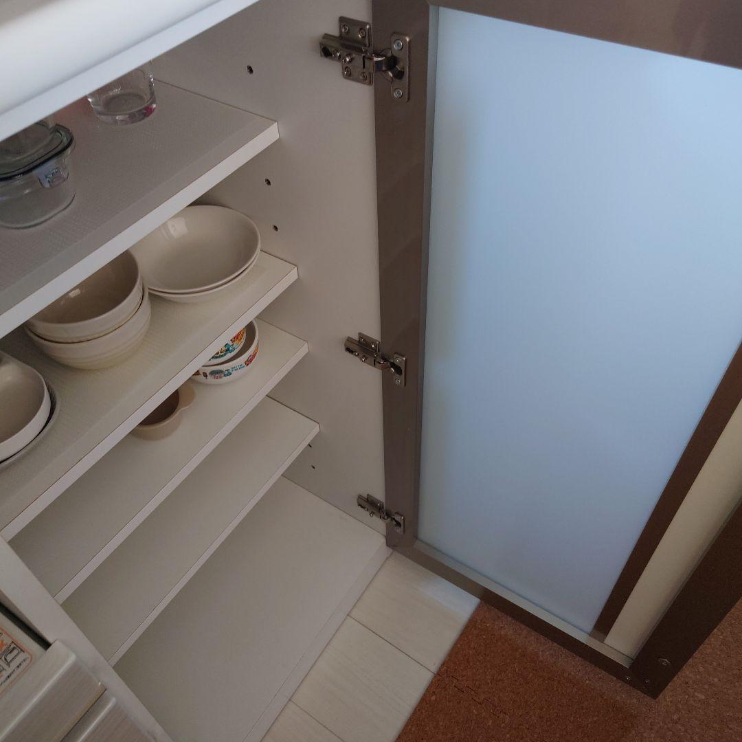 【サラ】キッチンカウンター・食器棚