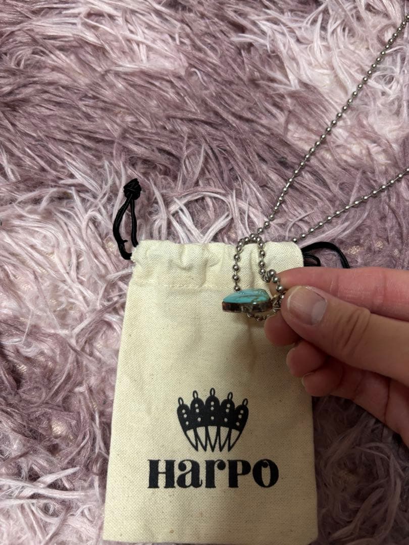 再値下げ　harpo ハート　ペンダントトップ　ターコイズ　ハルポ