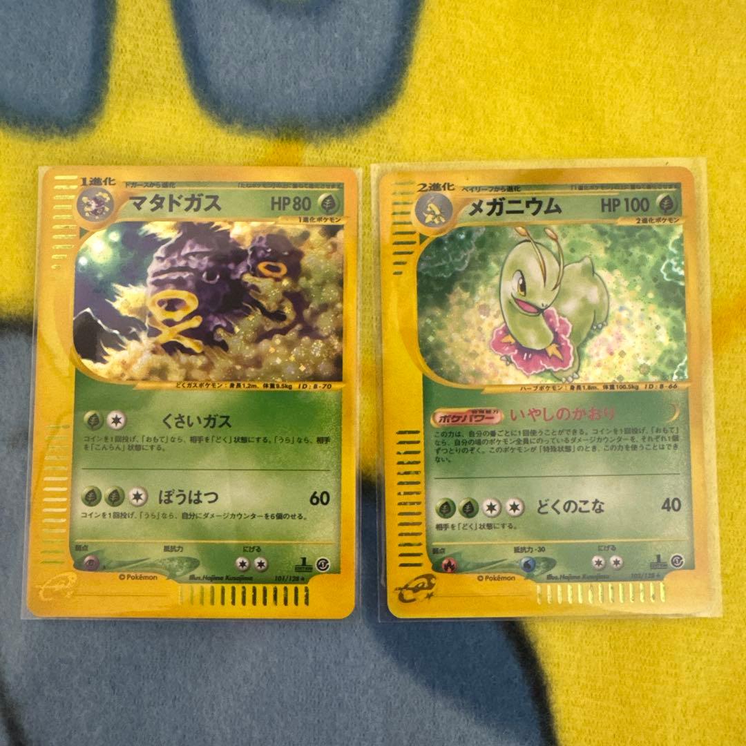 ポケモンカード　eカード基本拡張パック第一弾　メガニウム　マタドガス　ホロ