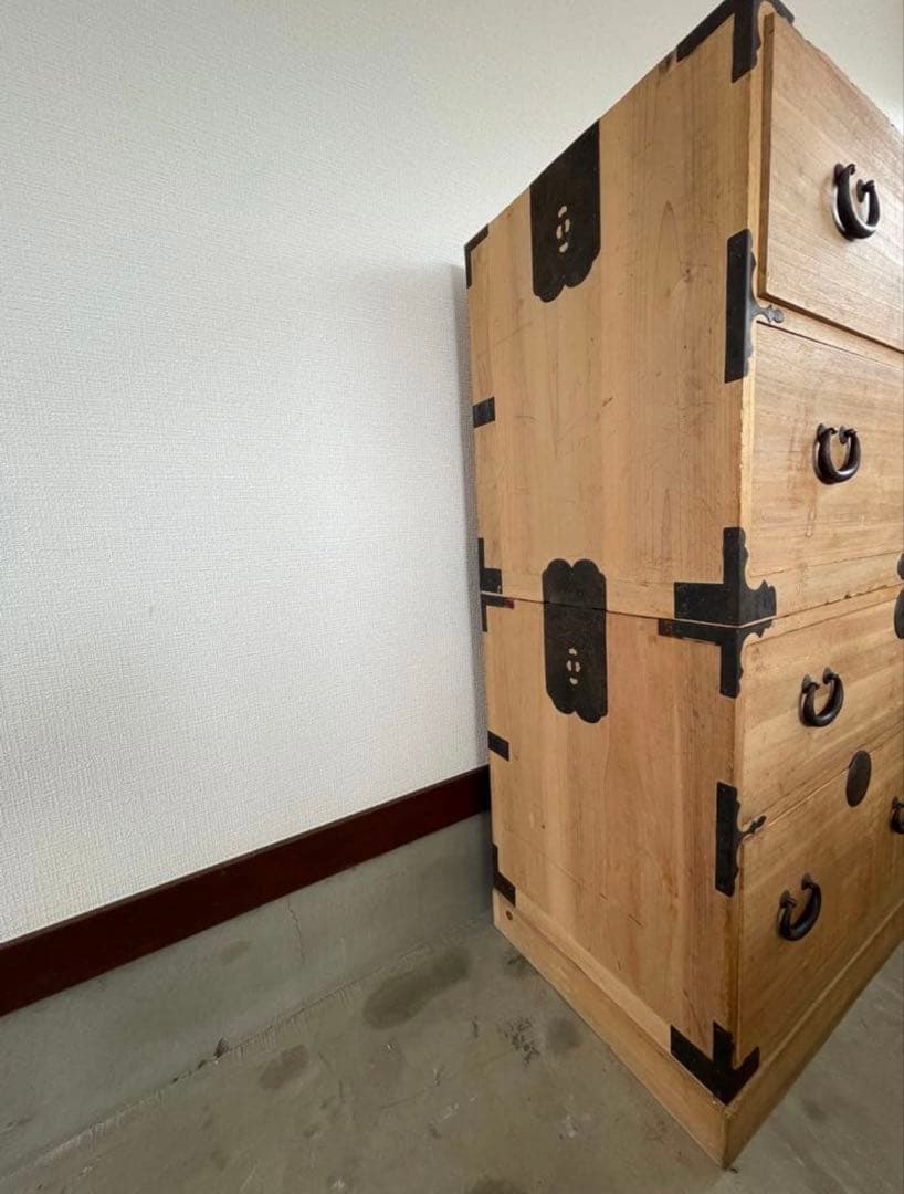 p*o様 時代筆 タンス引出収納 レトロ 金具家 具衣装箪笥和箪笥古家具収納棚