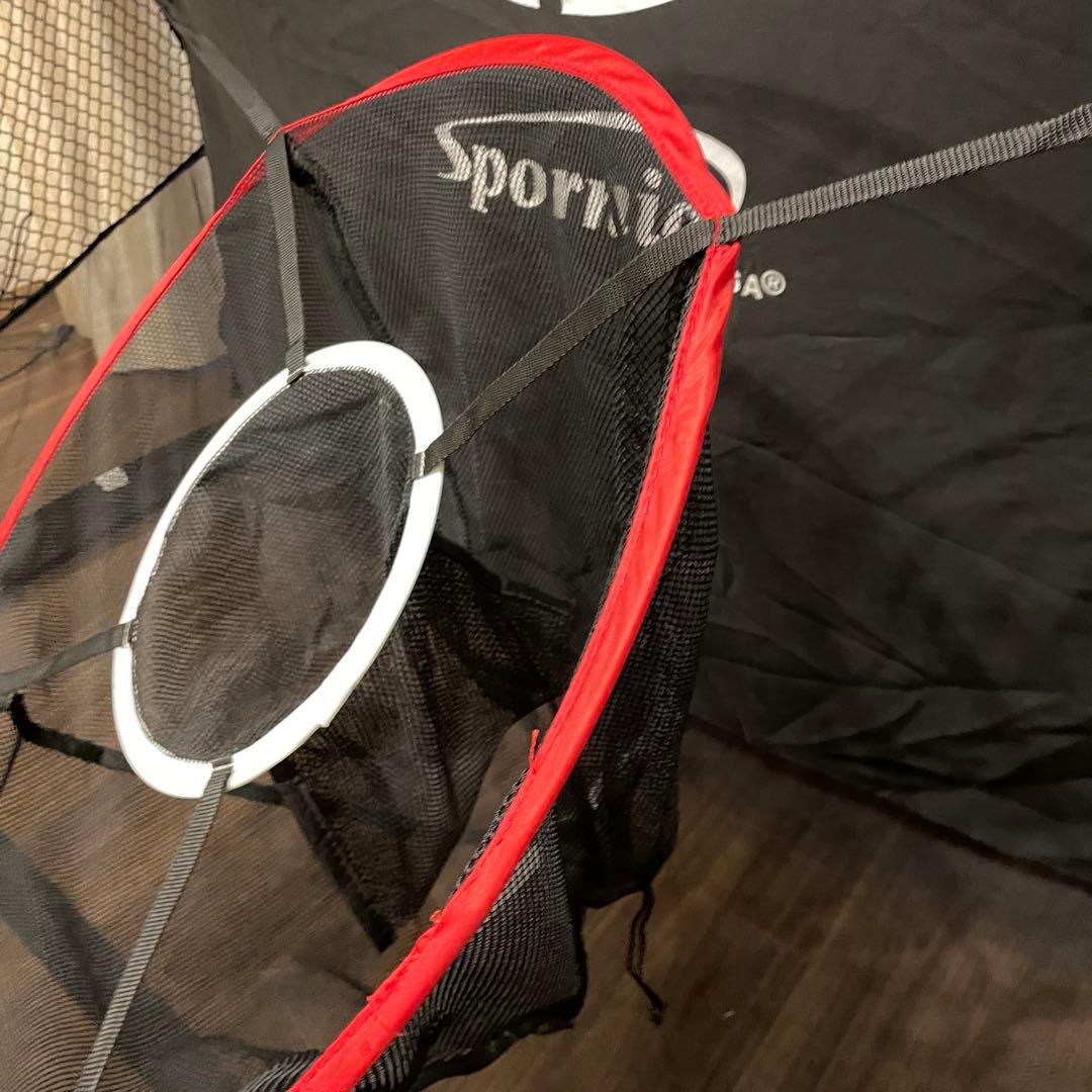 ゴルフ練習ネット自動返球構造 簡単設置 レギュラーサイズ spornia