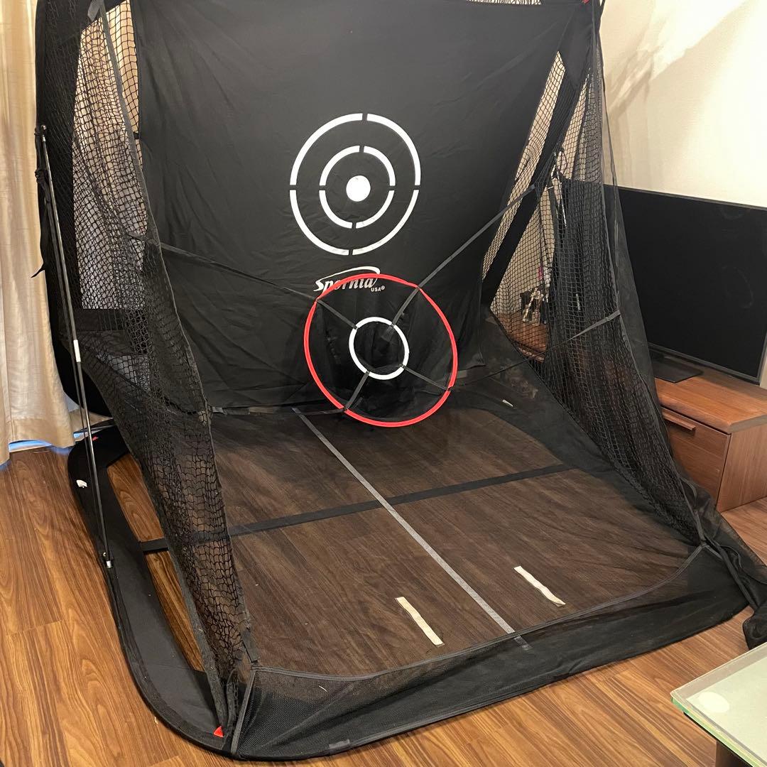 ゴルフ練習ネット自動返球構造 簡単設置 レギュラーサイズ spornia