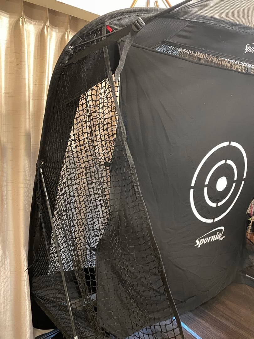 ゴルフ練習ネット自動返球構造 簡単設置 レギュラーサイズ spornia
