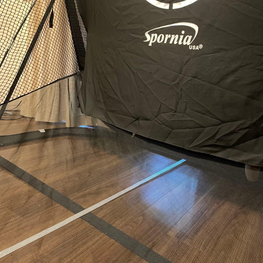 ゴルフ練習ネット自動返球構造 簡単設置 レギュラーサイズ spornia