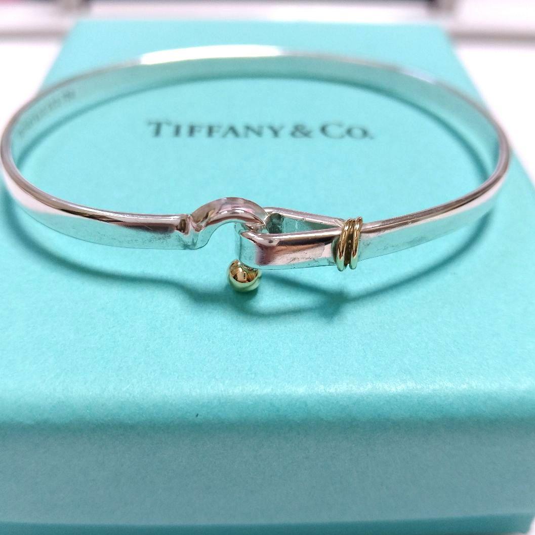 TIFFANY ティファニー フック＆アイ バングル コンビ 925×750