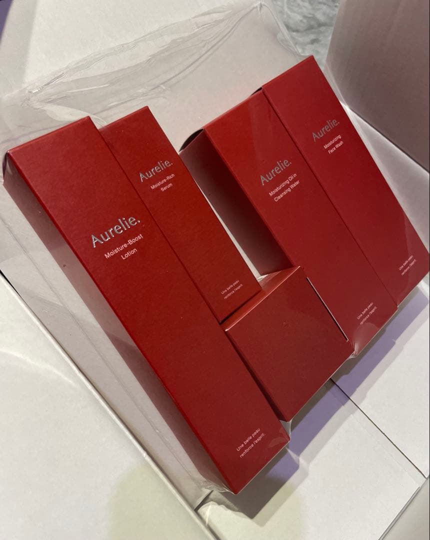 新品未開封⭐︎Aurelie. スキンケア製品 5点セット、使い方ガイドあり