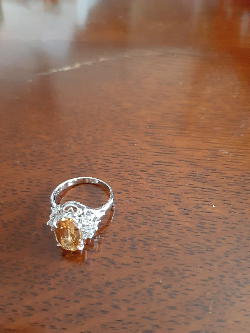 インペリアルトパーズダイヤモンドリング