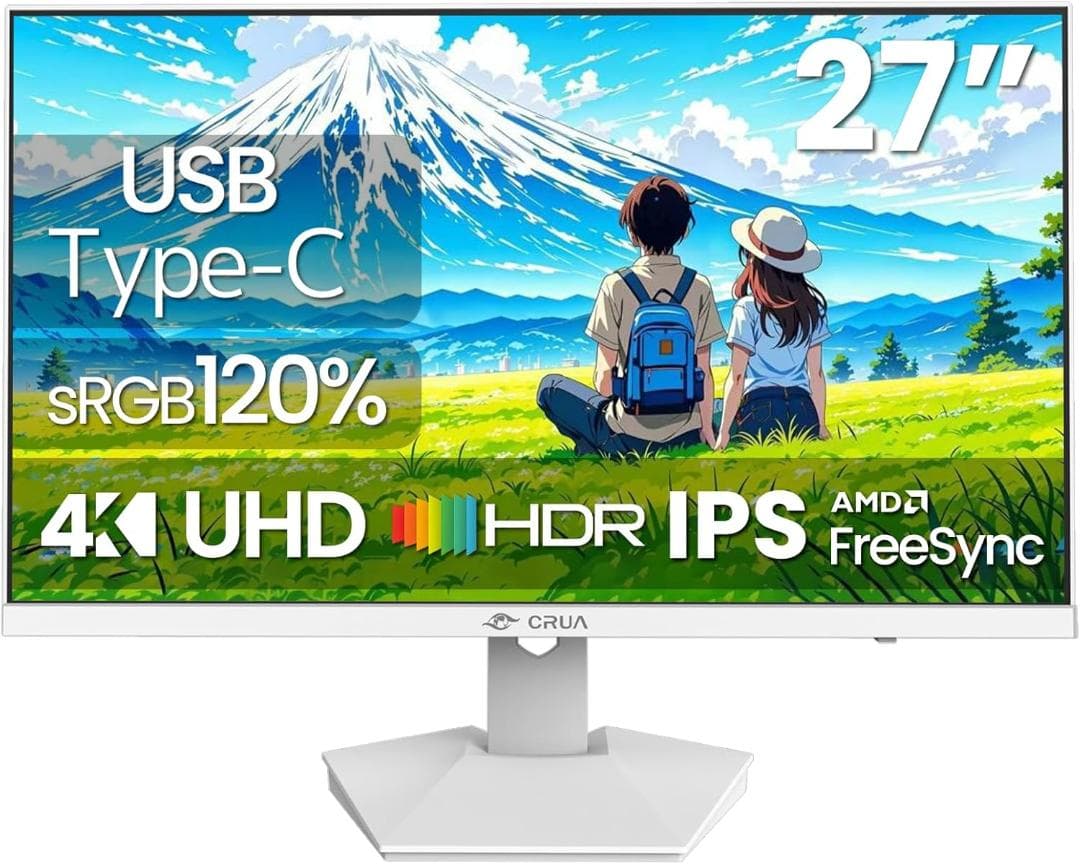 つばにゃん★USB Type-C接続可★27インチ 4K液晶モニター