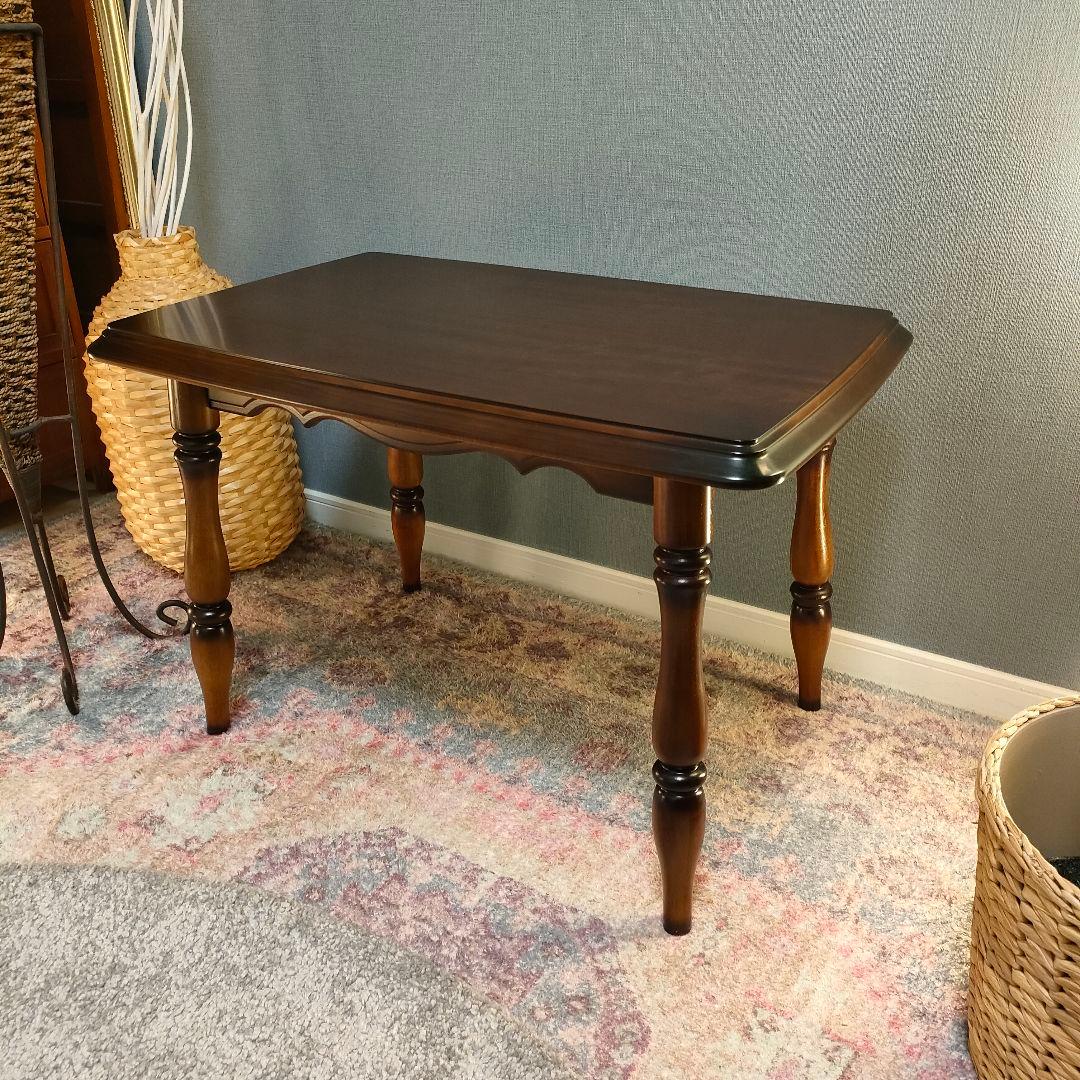 【CONS】カリモク家具 ローテーブル クラシック ろくろ脚