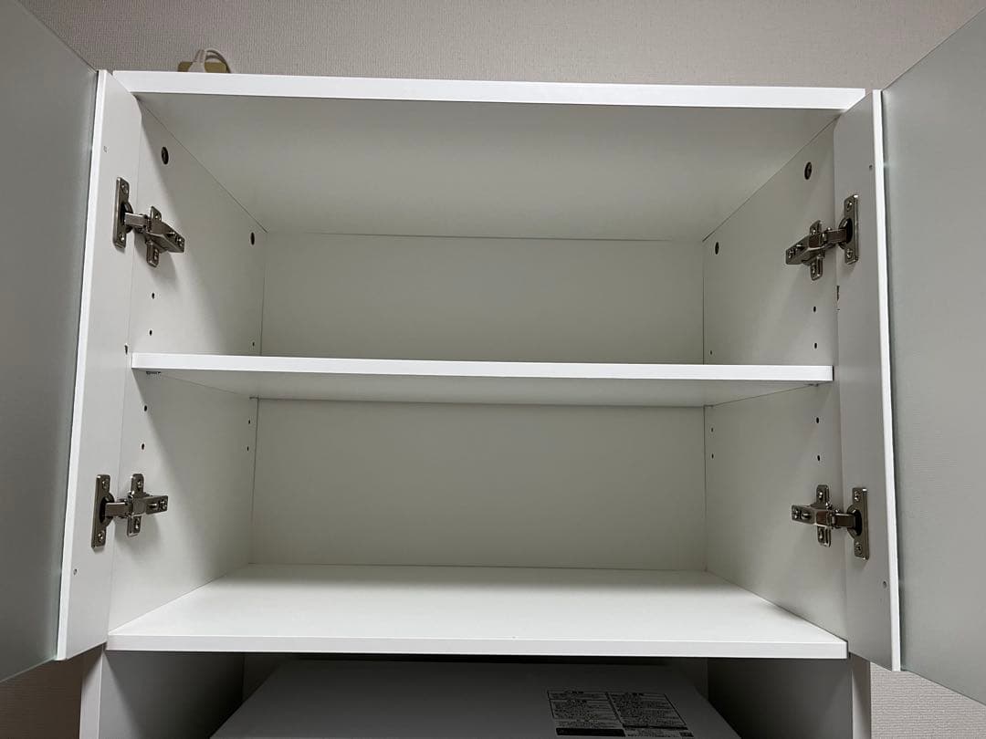 ホワイト レンジボード 引き出し付き