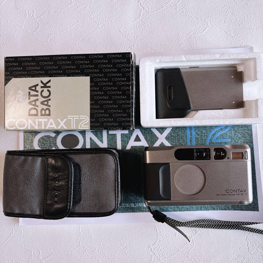 コンタックスT2 フィルムカメラ　データバック付き　中古品