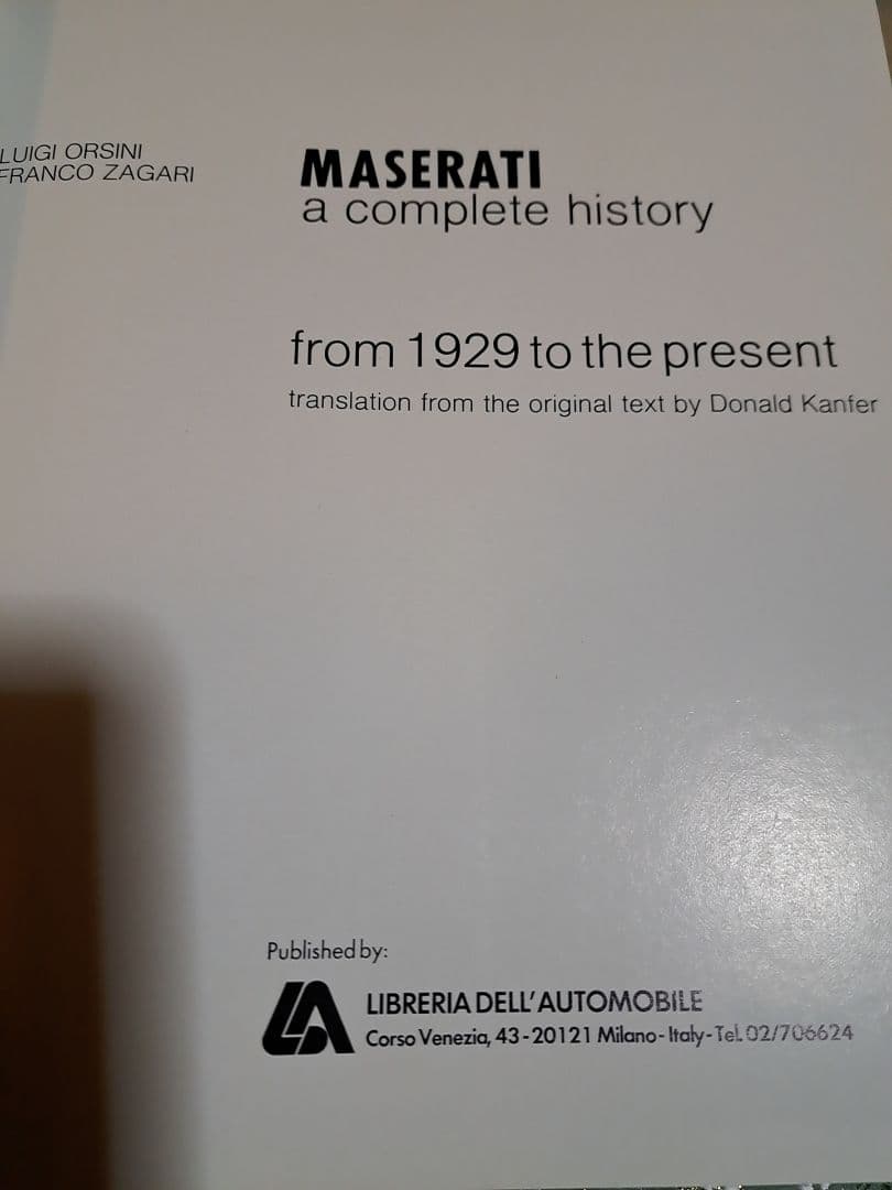 希少 MASERATI L.D.A マセラティ