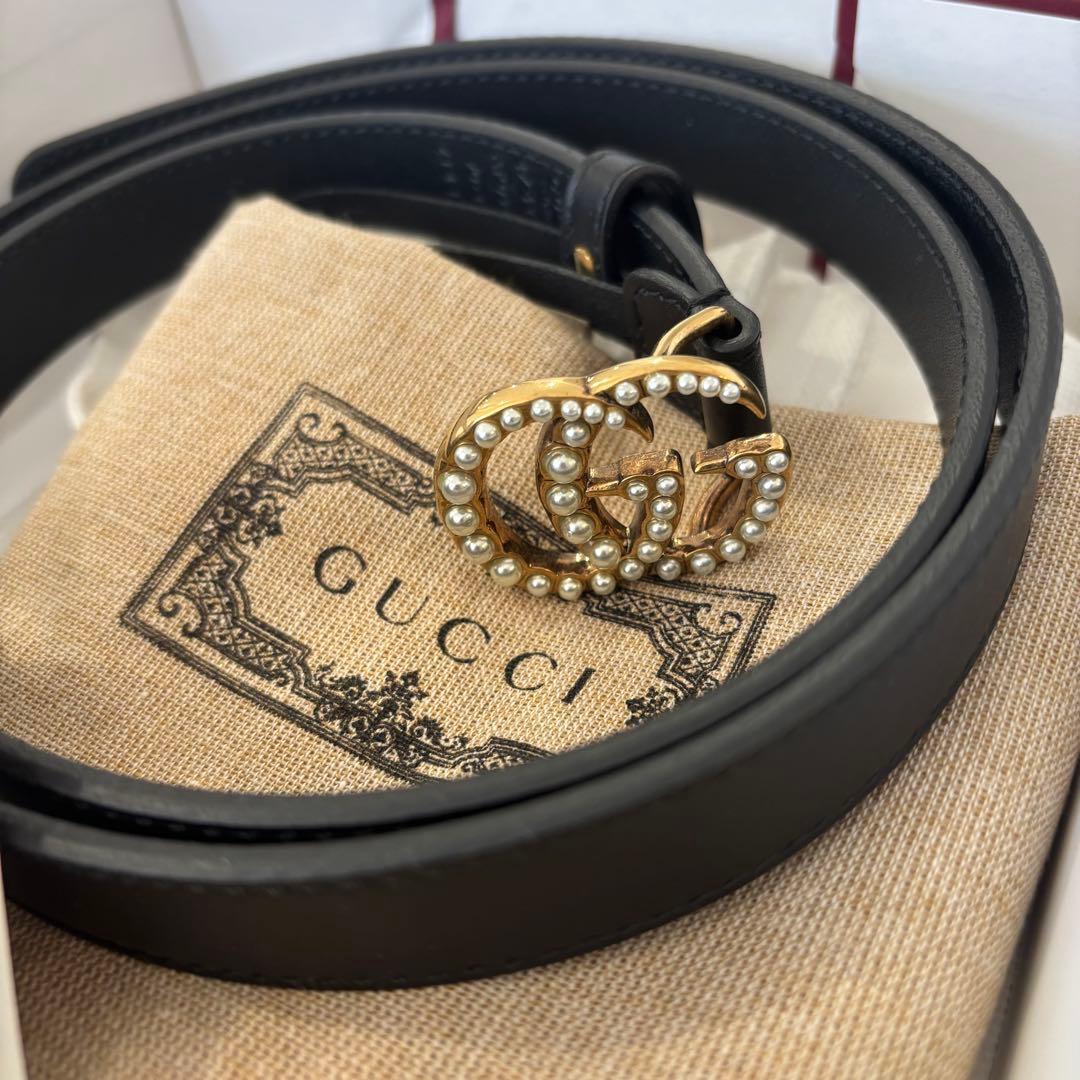 セール！GUCCI パール　細ベルト