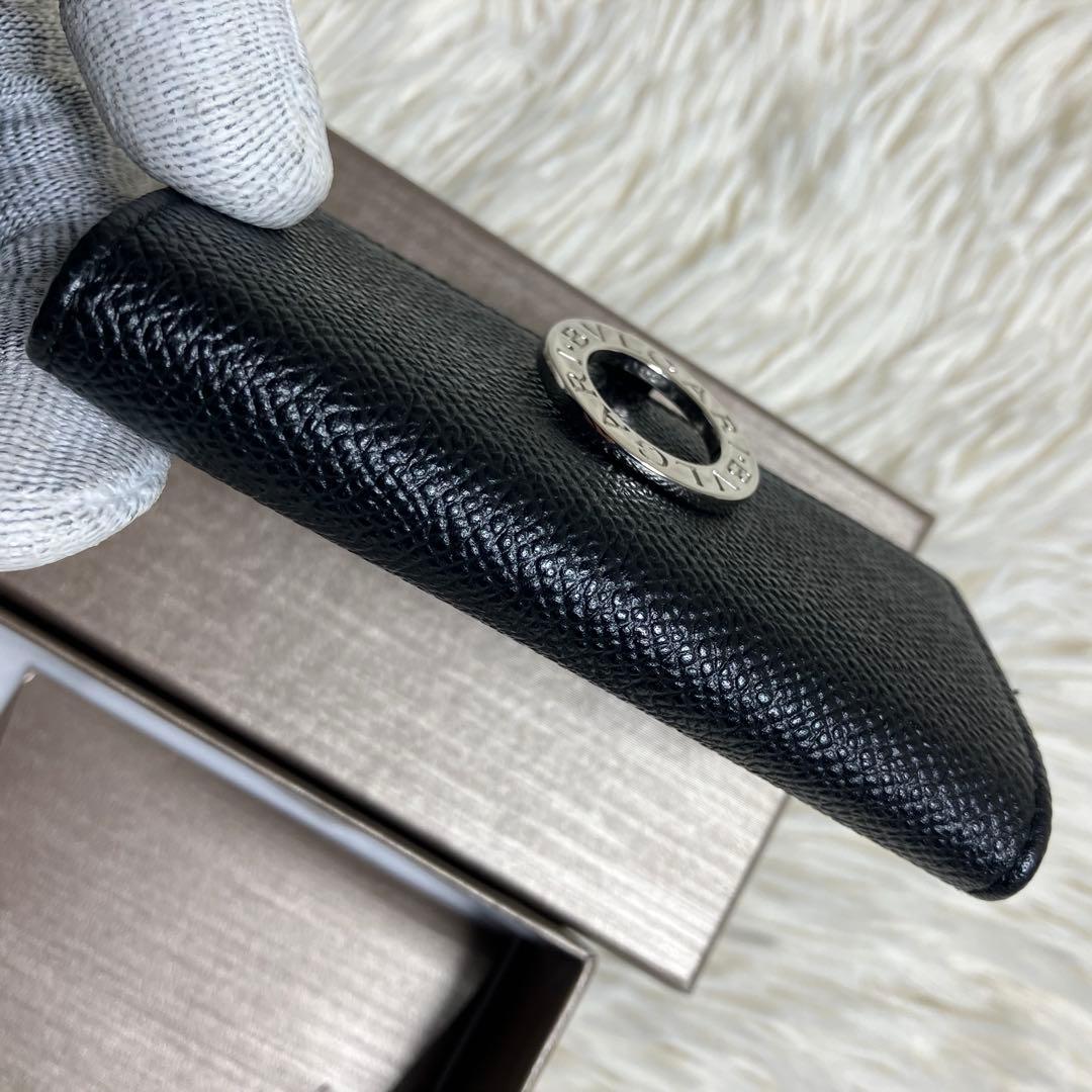 【極美品】 ブルガリ キーケース ビーゼロワン ロゴクリップ