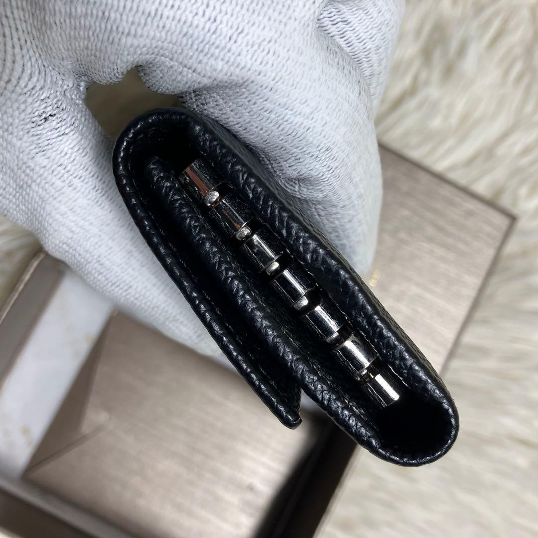 【極美品】 ブルガリ キーケース ビーゼロワン ロゴクリップ