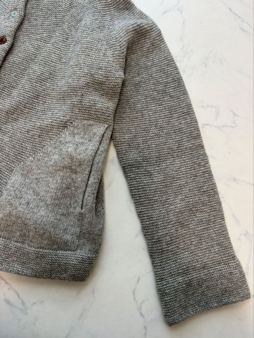 美品　ADIEU TRISTESSE 配色釦ウールカーディガン 日本製