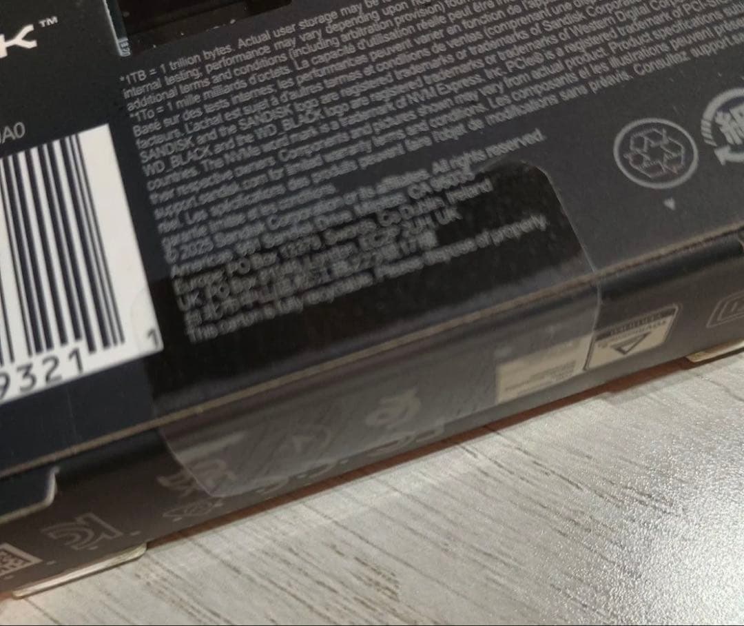 新品未開封WD_BLACK SN7100 2TB WDS200T4X0E