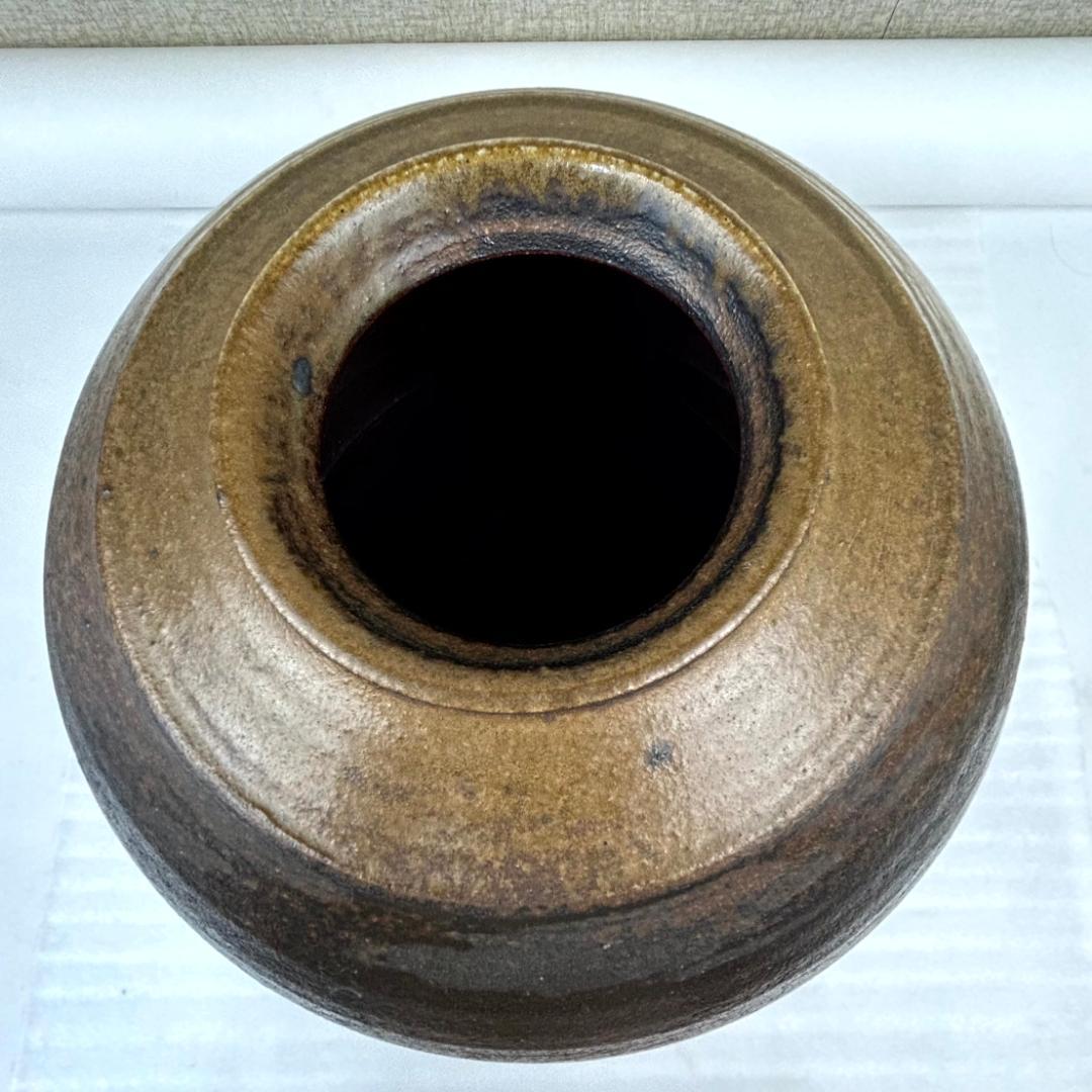 備前焼　末石高仙　超大型壺①　共箱入り【平成9年岡山県展入選作/吉備秋星】