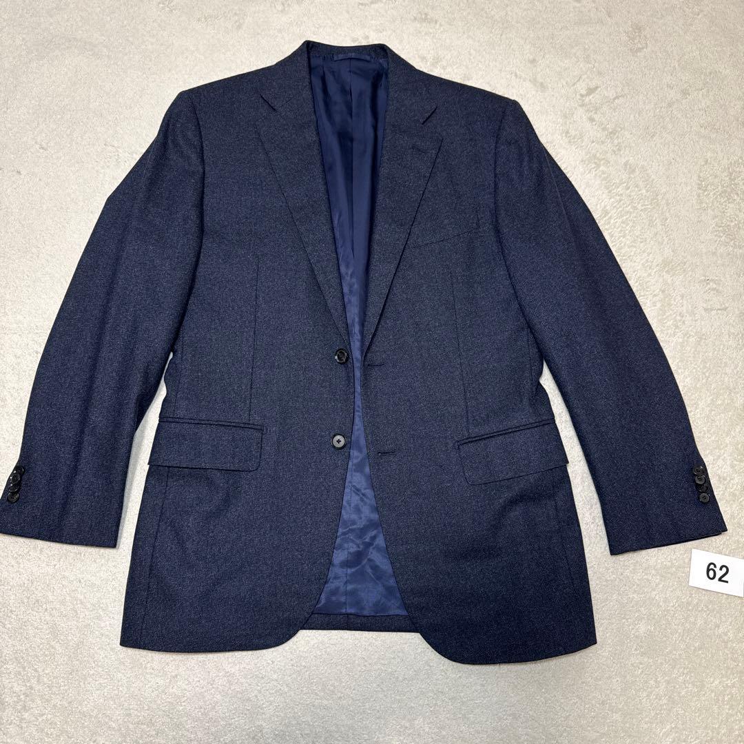 62 美品　シップス　SHIPS ロロピアーナ　スーツ　48 L ネイビー