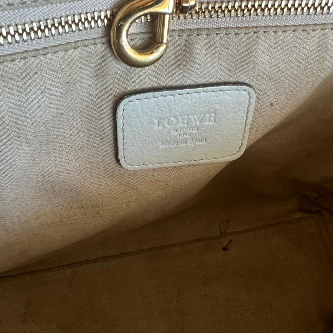 ⭐️LOEWE⭐️ロエベ ヘリテージ トートバッグ ホワイト レザー