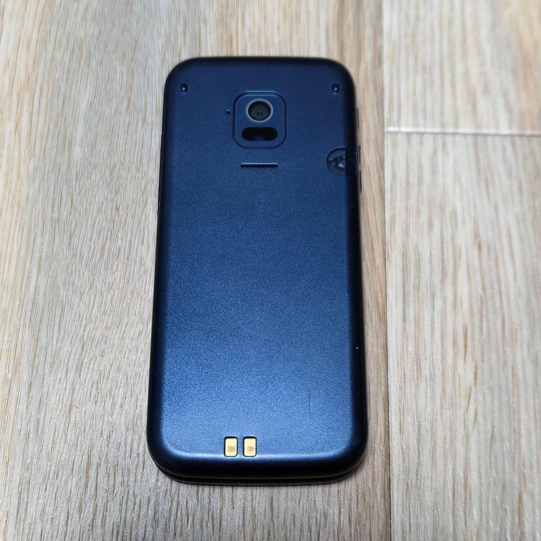 SIMフリー 富士通 らくらくホン F-01M ネイビー 新品バッテリー