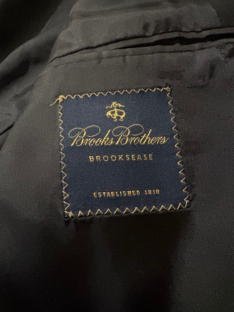 美品　カナダ製　ブルックスブラザーズ　紺ブレ　ブレザー　ロロピアーナ