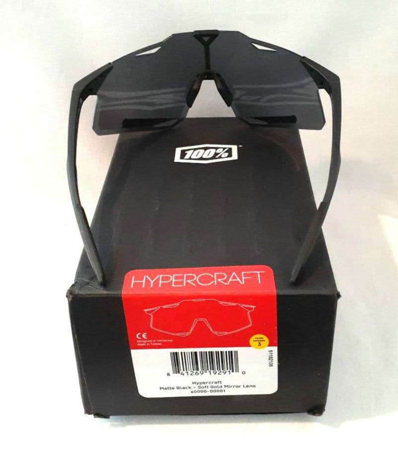 100% HYPERCRAFT ブラック ゴールド ワンハンドレッド サングラス