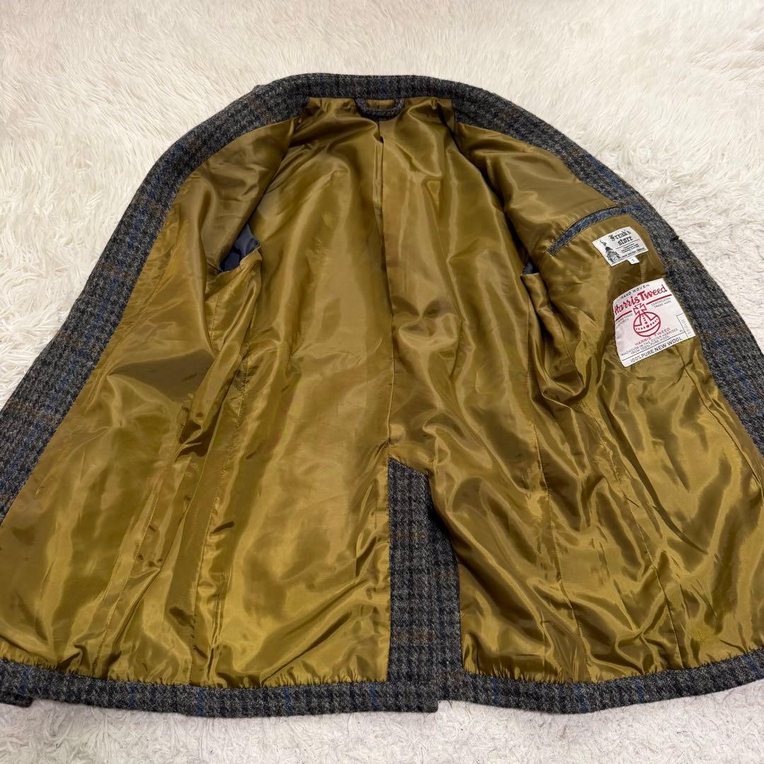 極美品　ハリスツイード　フリークスストア　テーラードジャケット　千鳥格子　肉厚