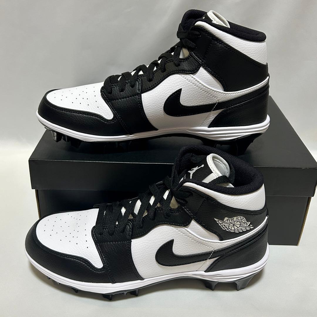 Jordan 1 Mid TD Panda　アメフト スパイク 28.0cm　Ｔ