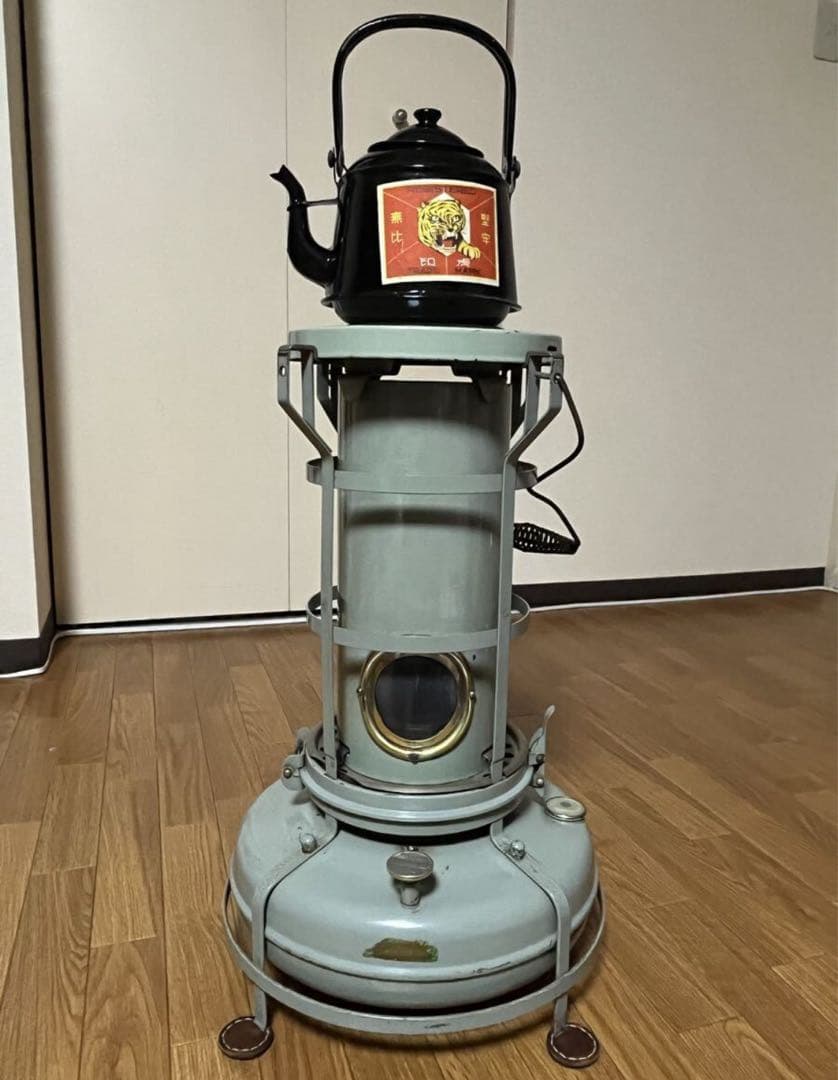 未使用　美品　やかん アンティークケトル　キャンプ　アラジン ストーブ