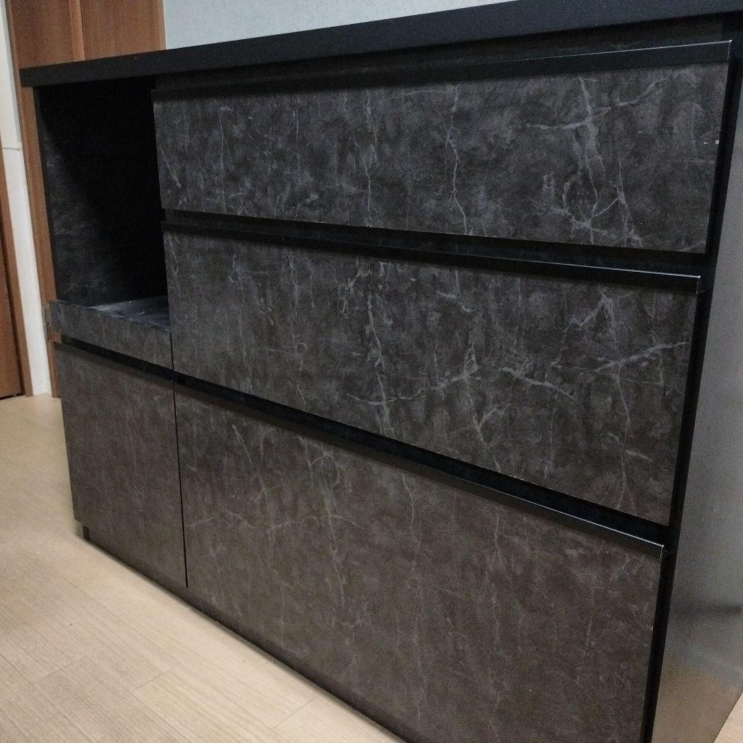 ダークグレー 食器棚・キッチンカウンター