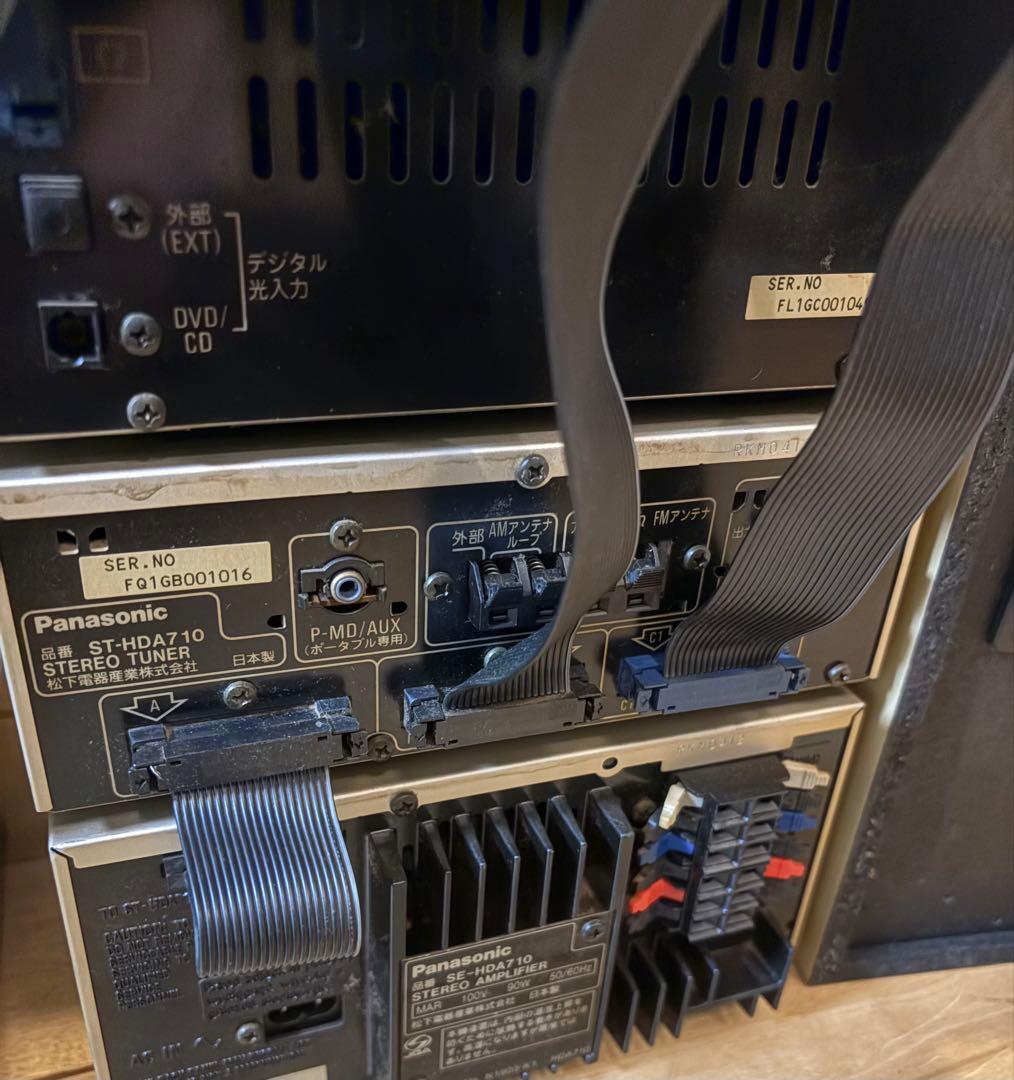 【通電確認済】Panasonic DVDオーディオシステムコンポ/スピーカー