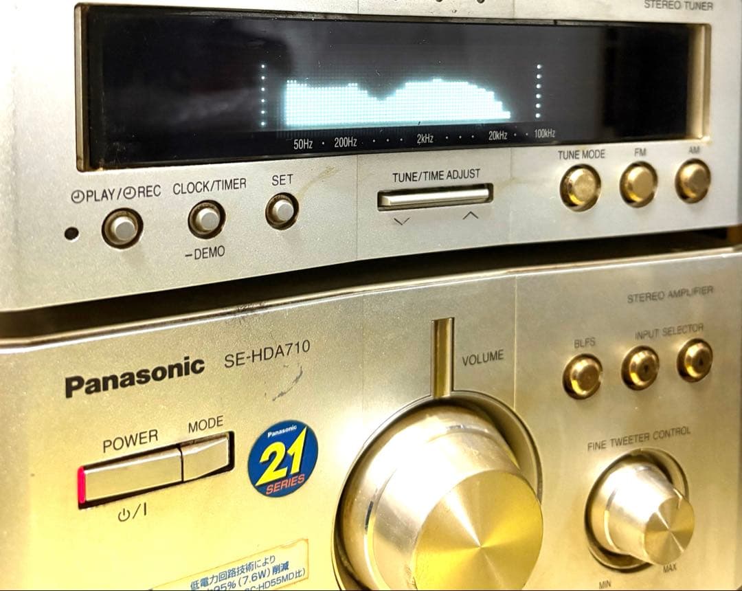 【通電確認済】Panasonic DVDオーディオシステムコンポ/スピーカー